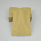 Plano personalizado Kraft liso dos sacos de papel de Brown para o empacotamento de alimento