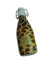 O leopardo de Brown do ANIMAL DE ESTIMAÇÃO imprimiu etiquetas da luva do psiquiatra para garrafas da bebida do bebê
