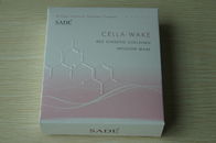 Cartão branco de empacotamento da caixa do papel cor-de-rosa de Sade para a máscara do cosmético do colagénio dos ginséns