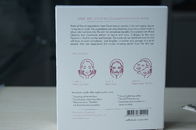 Cartão branco de empacotamento da caixa do papel cor-de-rosa de Sade para a máscara do cosmético do colagénio dos ginséns