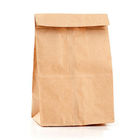 Sacos de papel naturais personalizados para o empacotamento de alimento, malote liso de Kraft do papel de Brown