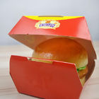 Caixa de papel feito-à-medida para Burger King que empacota, caixa de papel do Hamburger para o restaurante