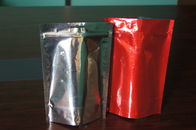 Liso levante-se sacos de empacotamento do feijão de café da folha de alumínio com válvula da desgaseificação