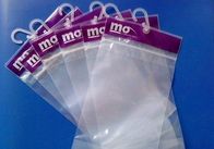 Malotes plásticos transparentes impermeáveis do PVC Pothook que empacotam para a roupa das peúgas