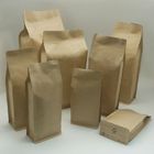Levante-se sacos de papel personalizados saco de papel de Kraft com folha/zíper