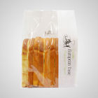 O saco de papel branco de Kraft para o pão/levanta-se malotes com Mylar e a janela clara