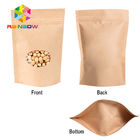 Levante-se sacos de papel de Brown para os doces que empacotam com o saco de papel da janela/Kraft para o alimento
