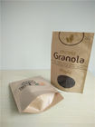 Os sacos de papel personalizados do produto comestível levantam-se o empacotamento do café do papel de Brown Kaft