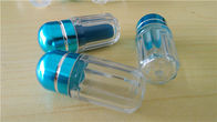 Empacotamento masculino plástico claro redondo da garrafa de comprimidos do realce das garrafas de comprimido