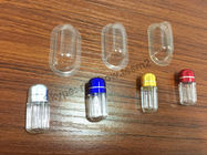 Recipientes plásticos pequenos do comprimido dos comprimidos da bolha e do sexo da cápsula, forma da cápsula