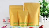 Os sacos de papel de Brown Kraft das promoções com janela/Doypack aquecem saquinhos de chá Sealable