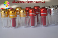 O azul/ouro/comprimidos vermelhos/da prata cápsula dão forma à garrafa com as garrafas de comprimido plásticas do recipiente da garrafa de comprimido de Capsex do metal para a venda