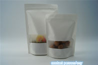 No zíper Resealable dos malotes claros conservados em estoque do papel de embalagem da janela para o empacotamento de alimento
