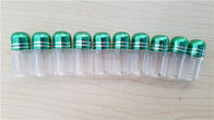 Garrafa plástica vazia para o comprimido e cápsulas/garrafa masculina da bala dos comprimidos do realce com tampão do metal