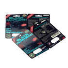 EUA Mercado de pílulas sexuais Papel Blister Card Pacgaing For Rhino 69 / Tiger/ Black Mamba Pills