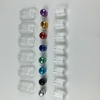 Transparente, transparente, de plástico, comprimidos de prescrição, frasco, cápsulas, comprimidos, embalagem com tampa