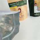 Embalagem flexível de papel personalizado e amistoso com o ambiente Kraft Coffee Ziplock Stand Up Pocket Bag para 250g 500g e 1kg