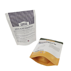 Bolsa de papel Kraft stand up biodegradável impressa sob medida para alimentos para animais de estimação Bolsas à prova de cheiro reabastecíveis com logotipo