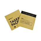 Saquetes de amostra de chá soltos de café impressos por encomenda 8x8cm Bolsa de papel Kraft Bolsa de papel Kraft reciclável personalizada