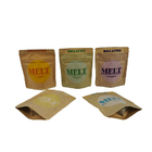 Saquetes de amostra de chá soltos de café impressos por encomenda 8x8cm Bolsa de papel Kraft Bolsa de papel Kraft reciclável personalizada