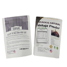 Bolsas de papel kraft branco à prova de odor personalizadas para nozes de biscoito Produtos comestíveis chá em pó alimentos para animais de estimação Saco de embalagem biodegradável