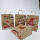 Sacos de papel personalizados com corda de tração para presentes/vestimentos/compras