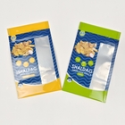 Embalagens de sacos de lanches impressos digitalmente com fecho de fecho para design atraente Embalagens comestíveis de fecho de fecho
