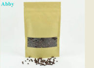 A janela clara personalizou os sacos de papel, sacos de papel de Kraft para o café/empacotamento do chá