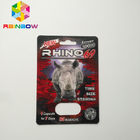 Nenhum bloco de bolha da dor de cabeça que empacota a caixa de cartão sexual do pacote do rinoceronte 69 da cápsula do comprimido