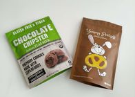 Os sacos do selo de vácuo do alimento do GV, levantam-se o malote do zíper para o pó da proteína do chá da cookie do chocolate do café