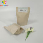 Os sacos de papel personalizados do produto comestível que levantam-se o corpo reciclável esfregam o empacotamento
