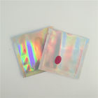 Arco-íris que empacota o calor selado dos sacos de plástico - mini malote holográfico transparente selado da joia