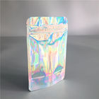 Malote da folha de Mylar que empacota a impressão feita sob encomenda do saco plástico do zíper do holograma com janela clara