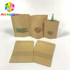 Sacos de papel personalizados do retângulo janela redonda 50-200 mícrons de espessura para empacotar