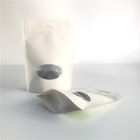 Os sacos de papel personalizados Resealable levantam-se a impressão do Gravure dos malotes com janela clara