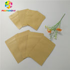 Soldadura térmica lateral dos sacos de papel três reusáveis de Kraft que empacota para o pacote da amostra dos cosméticos