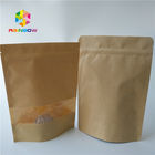 Os sacos de empacotamento da soldadura térmica do papel de embalagem de Brown Personalizaram o tamanho para feijões da cookie/café