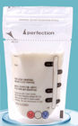 Malotes plásticos reusáveis que empacotam o armazenamento esterilizado do leite materno do bebê do costume pre -