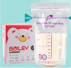 Malotes plásticos reusáveis que empacotam o armazenamento esterilizado do leite materno do bebê do costume pre -