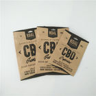 Malotes plásticos Resealable que empacotam a folha de alumínio Kraft dos sacos de papel amigáveis de CBD Eco para dentro