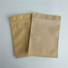 Bens recicláveis dos sacos de papel feitos sob encomenda do descanso do saquinho do café da semente da cereja com janela