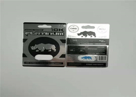 Do cartão amigável da bolha de Eco caixa de exposição de empacotamento do cartão de papel do rinoceronte 7 para a cápsula masculina do realçador