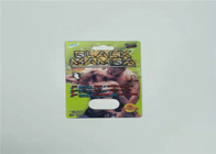 Bloco masculino de empacotamento do comprimido do realce do cartão da bolha do efeito do fogo Rhino50K 3d para comprimidos do sexo da cápsula