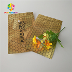 Sacos de plástico Ziplock lustrosos matte que empacotam o saquinho metálico da folha de ouro para Cbd Kratom
