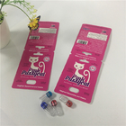 Embalagem masculina de empacotamento do comprimido do realce da caixa de exposição do cartão cor-de-rosa da bolha do gato do bichano