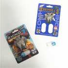 Cartões de papel de empacotamento felizes da bolha do comprimido do rinoceronte do bloco de bolha do tempo do búfalo feitos sob encomenda