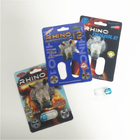 Cartões de papel de empacotamento felizes da bolha do comprimido do rinoceronte do bloco de bolha do tempo do búfalo feitos sob encomenda