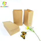 Empacotamento à prova de graxa biodegradável do petisco do saco da parte inferior lisa de papel de embalagem de produto comestível
