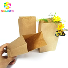 Empacotamento à prova de graxa biodegradável do petisco do saco da parte inferior lisa de papel de embalagem de produto comestível