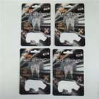 Figura do comprimido masculino do rinoceronte de Ehancement dos cartões do recipiente 3D da bolha caixa de papel de empacotamento de dobramento do rinoceronte